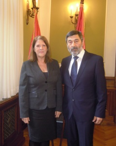 11 December 2013 The Head of the Parliamentary Friendship Group with Cuba in meeting with the Cuban Ambassador to Serbia 